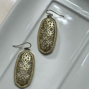 Kendra Scott Elle gold filigree earrings